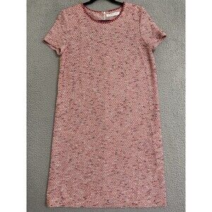 Harris Wharf London Women Red Midi Tweed Dress 46 italian US Large Professional